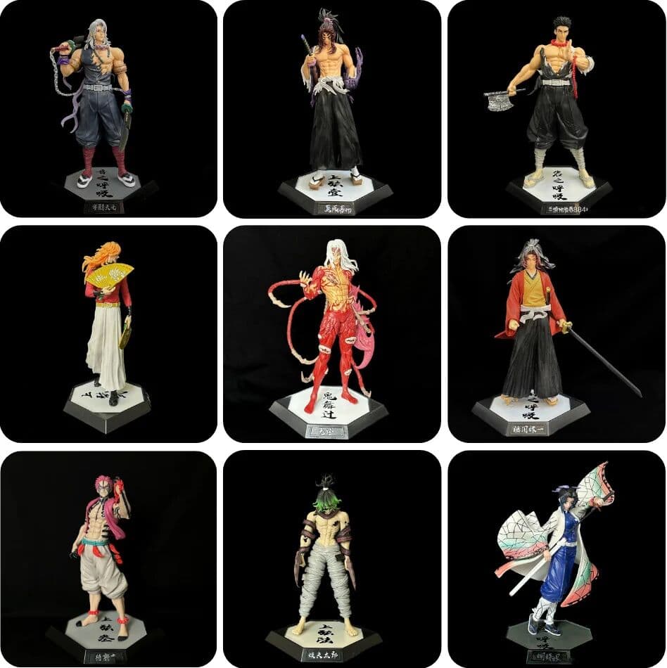 Bandai 28-30cm Anime Demon Slayer Figure Kibutsuji Muzan Kamado Tanjirou Action Figure Model PVC Toy Peripheral Collection decoration