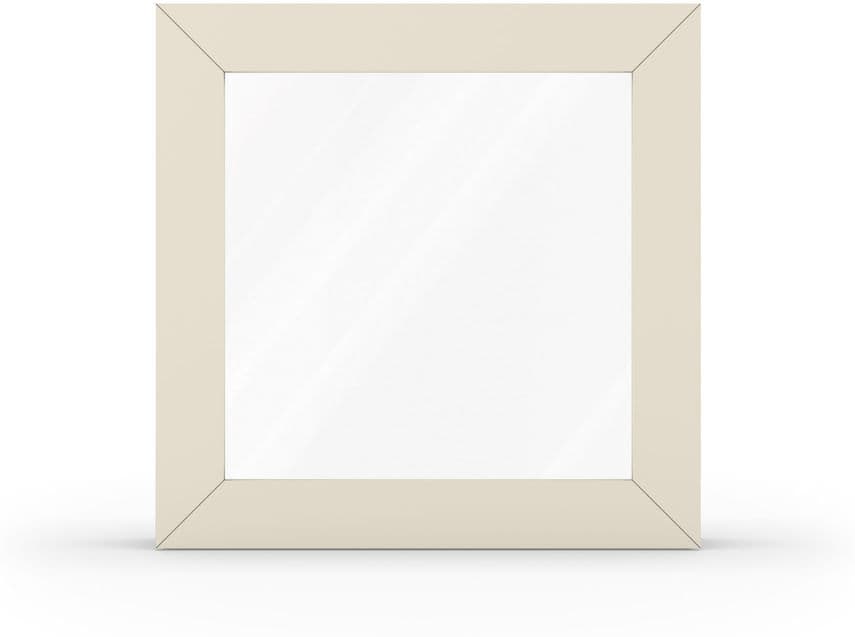 fenetre24.com Fenêtre blanc crème imitation bois, profilé en pvc, aluplast IDEAL 4000, 1 vantail vitrage fixe, 510 x 510 mm, configuration personnalisée