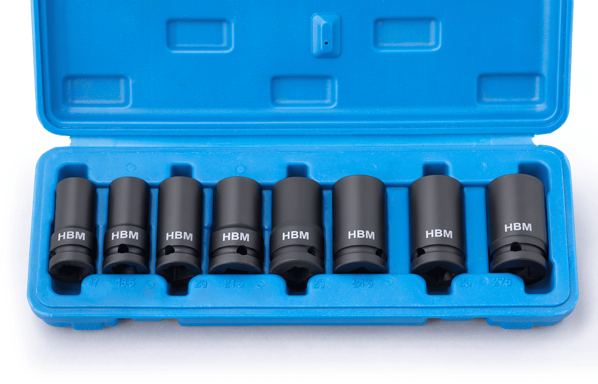 HBM wielslot wielbouten demontageset 8-delig