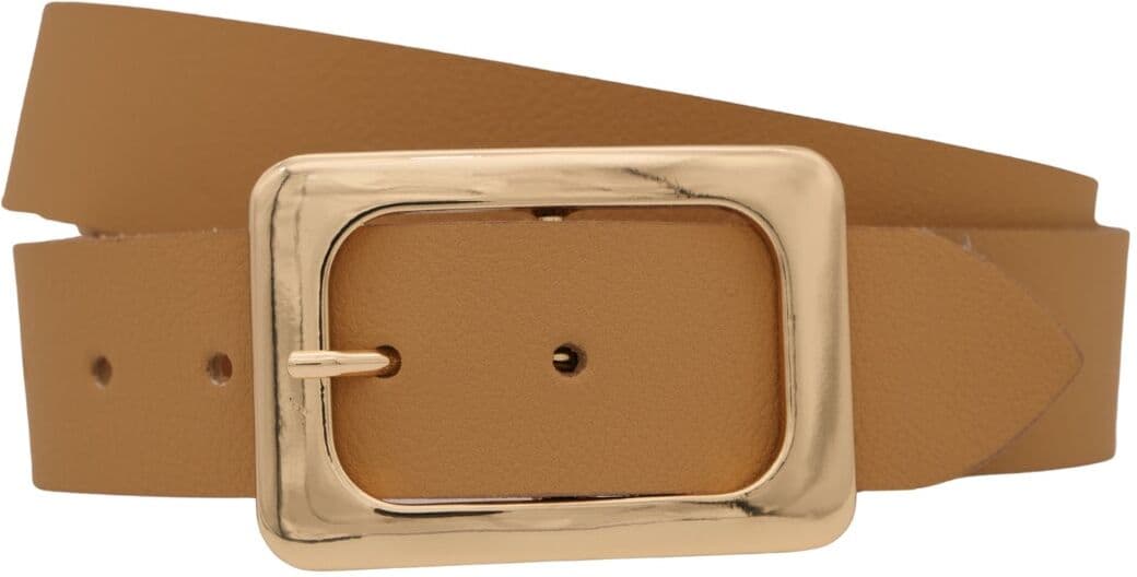 Ledergürtel ANNAMATONI "AnnaMatoni Ledergürtel Flora Ledergürtel Flora", Damen, Gr. TW80 - 95cm Gesamtlänge, beige (beige 130), 100% Leder, Gürtel Ledergürtel