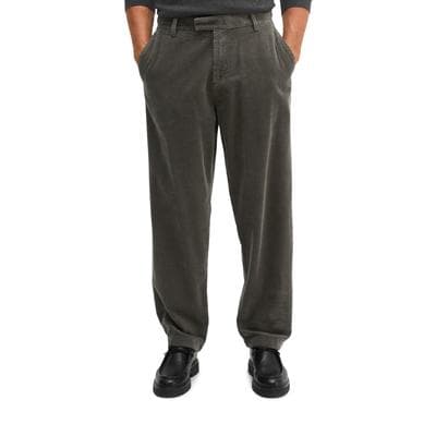 Chinohose MARC O'POLO "aus reiner Bio-Baumwolle", Herren, Gr. 34, Länge 34, wooden earth, Obermaterial: 100% Baumwolle, unifarben, relaxed fit normal, Hosen Chinohose