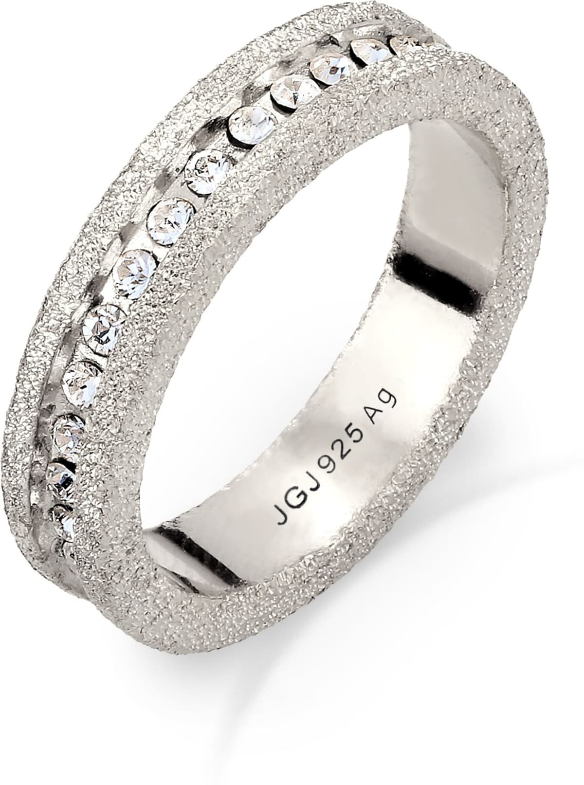Silberring ELLI "Ring mit Kristallen von Swarovski 925 Sterling Silber Stardust" Gr. 56, silber, Fingerringe, Damen, 56, Silber 925 (Sterlingsilber), Silberring