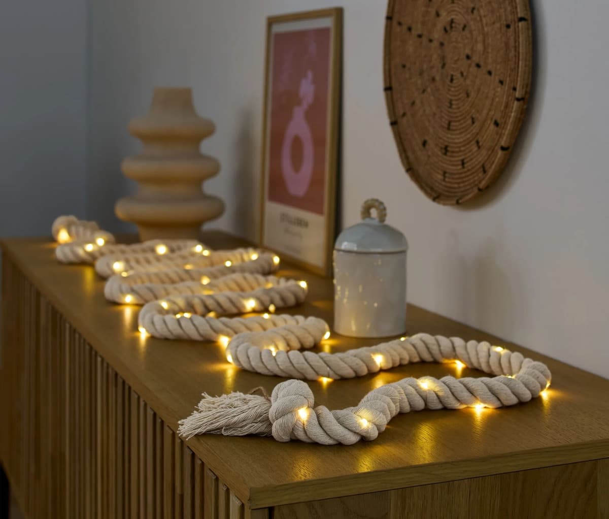 Tchibo - LED-Lichterkette »Tau« - beige