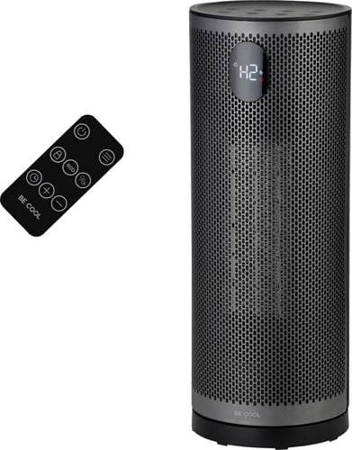 Be Cool BCBenjamin26 PTC-Säulen-Heizlüfter Schwarz/Silber