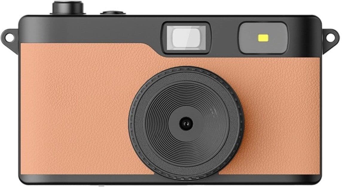 INF Retro Digitalkamera mit 32G Speicherkarte — 13MP, Sucher & Blitz, Mehrere Farben, Lange Standby-Zeit Braun