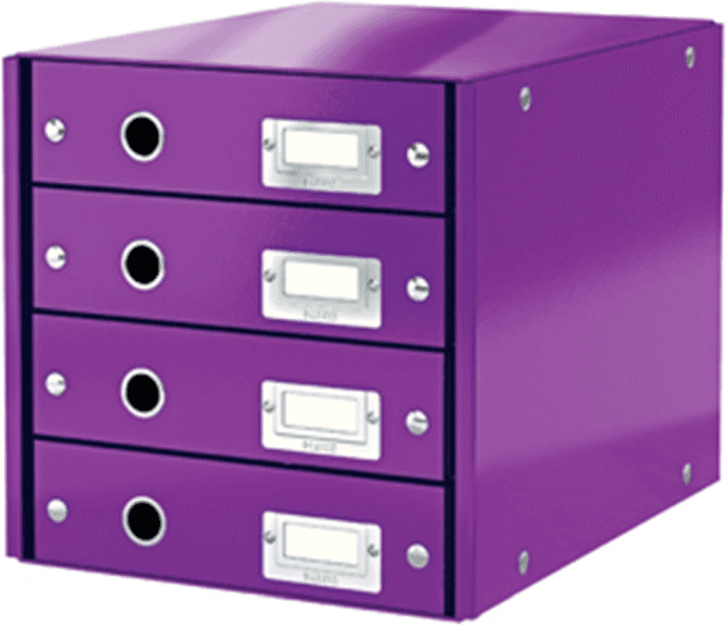 Leitz Skuffkabinett Click&store – Elegant Oppbevaring (Ltz60490062, Lilla, 1 Eske) Lilla