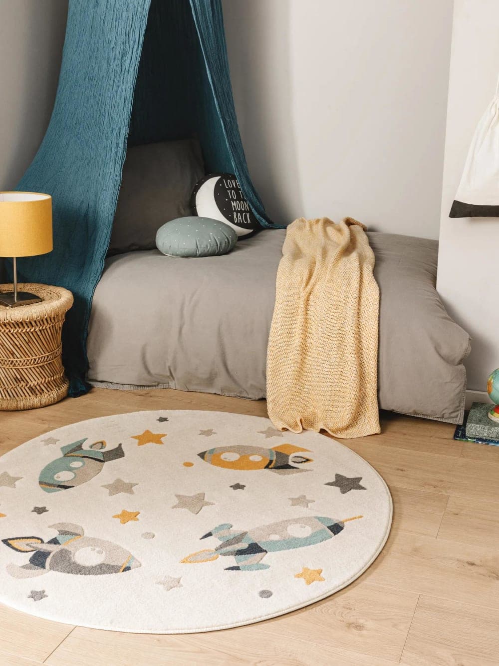 Benuta Alfombra niños crema ø 120 redondo