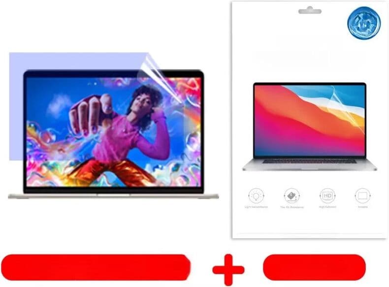 INF Premium PET Displayschutzfolie kompatibel mit MacBook Air 13.3" (A1369/A1466) - Kratzfest & Anti-Fingerabdruck