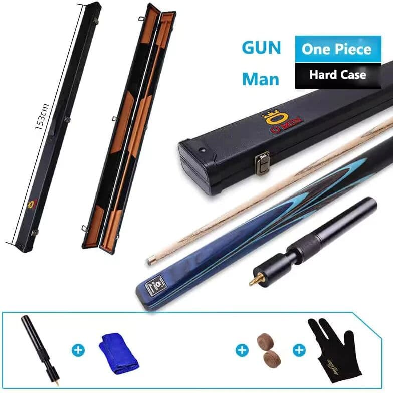 NONE OMIN Gum Man Snooker Cue Stick with Case Set, Ash Wood Shaft, 9.5mm, 10mm Tip Size,  Arrival, 2025