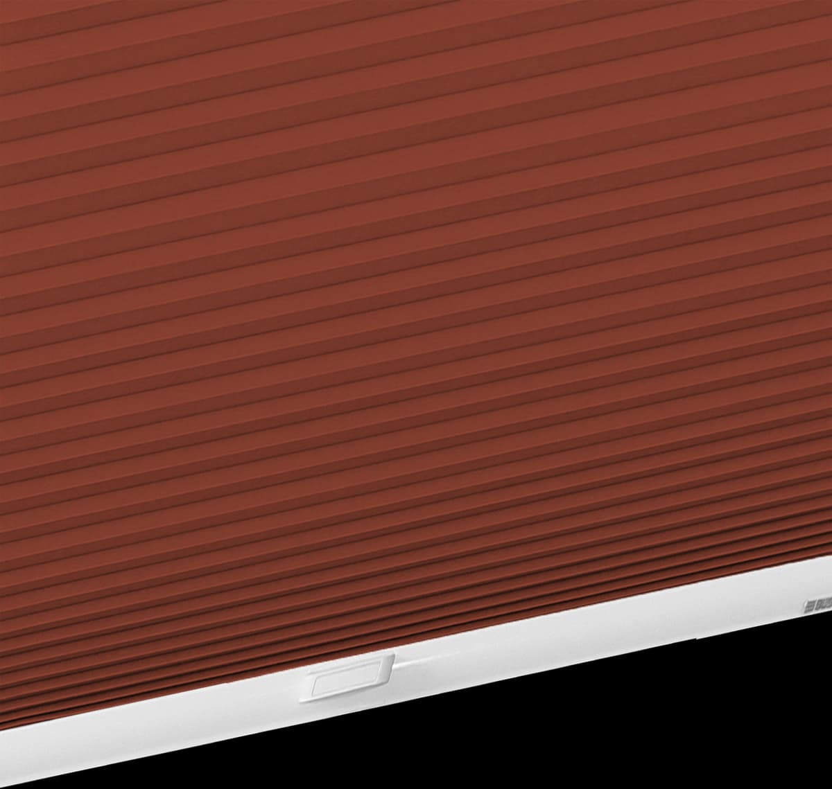 Dachfensterplissee SUNLINES "StartUp Style Honeycomb VD, Führungsschienen, abdunkelnd, verspannt", rot (ziegelrot, weiß), B:77,6cm H:93,9cm, Obermaterial: 100% Polyester, Plissees, Dachfensterplissee, mit Führungsschienen ziegelrot, weiß 93,9cm, zweiseiti