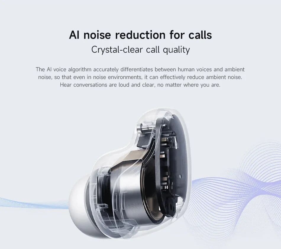 Xiaomi Redmi Buds 6 Play Earbuds 10mm Dynamic Driver AI Noise Cancellation 36 Hours Battery TWS Earphone