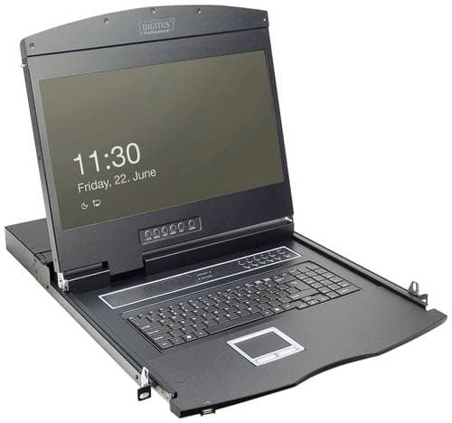 Digitus DS-72211-4US 8 Port KVM-Konsole CAT 5 (RJ45) 1366 x 768 Pixel