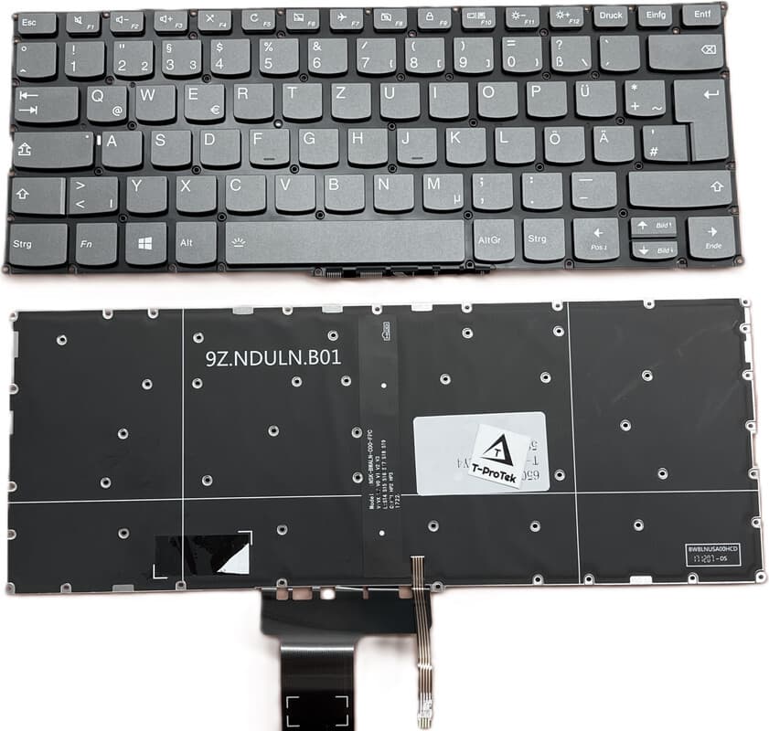 T-ProTek Verlicht toetsenbord frameless compatibel met Samsung NP900X3E-A03DE