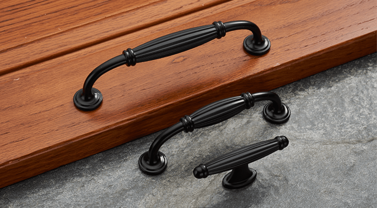 Håndtak, Metall Svart “svartholma Black” Knott, 96 Mm, 128 Mm – 96mm – 96 Mm
