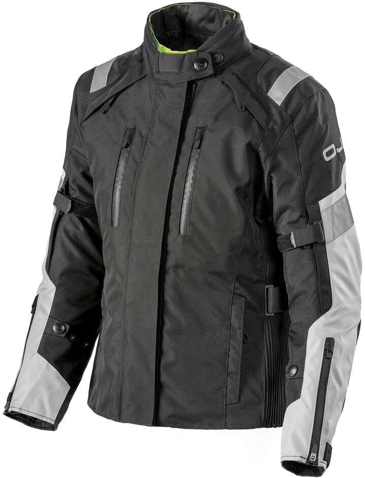 Oj Atmosfere Giacca Moto Tessuto CROSSWAY LADY Nero Grigio taglia S