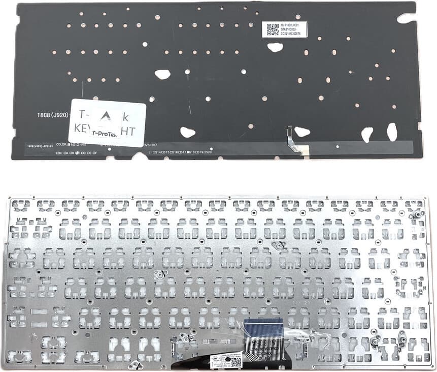 T-ProTek Duits toetsenbord compatibel met Asus VivoBook S14 S430FA-EB238T