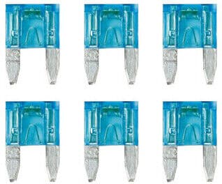 Lampa Set 6 Micro-Fusibili Lamellari con Spia a Led, 12/32V - 15A taglia uni