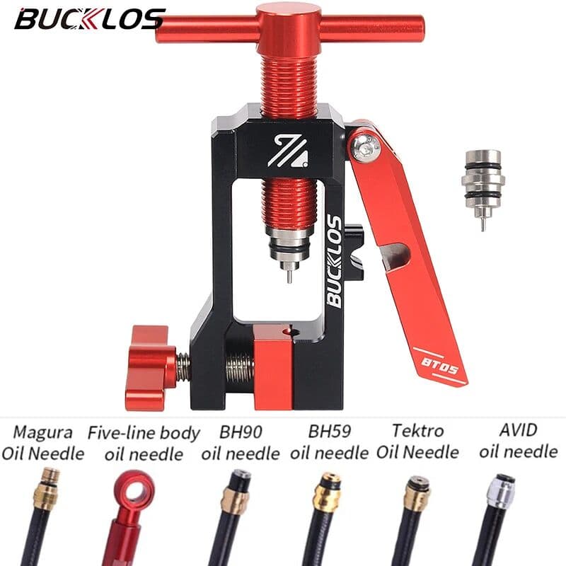 BUCKLOS Bike Hydraulic Brake Oil Needle Tool for BH90/AVID/TEKTRO Bike Brake Cable Cutter Bicycle Hydraulic Oil Needle Insert