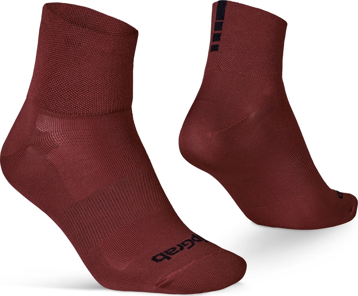 Gripgrab Lightweight SL Short Summer Socks Dark Red M (41-44)