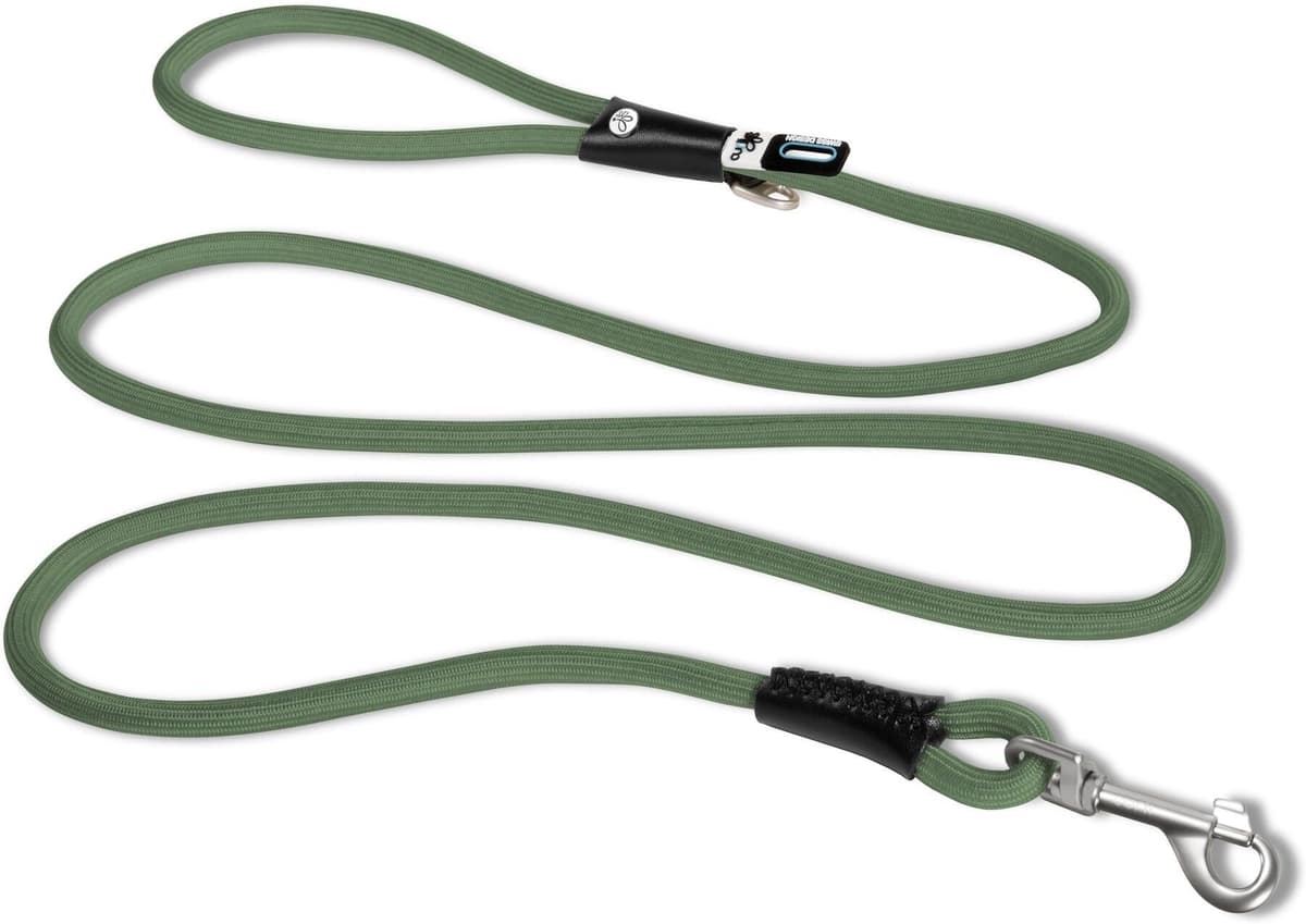 Hundeleine CURLI "Leine", grün, B:1cm L:1,8m Ø:1cm, Nylon, Leinen, Hundeleine grün L/B: 1,8m x 1cm