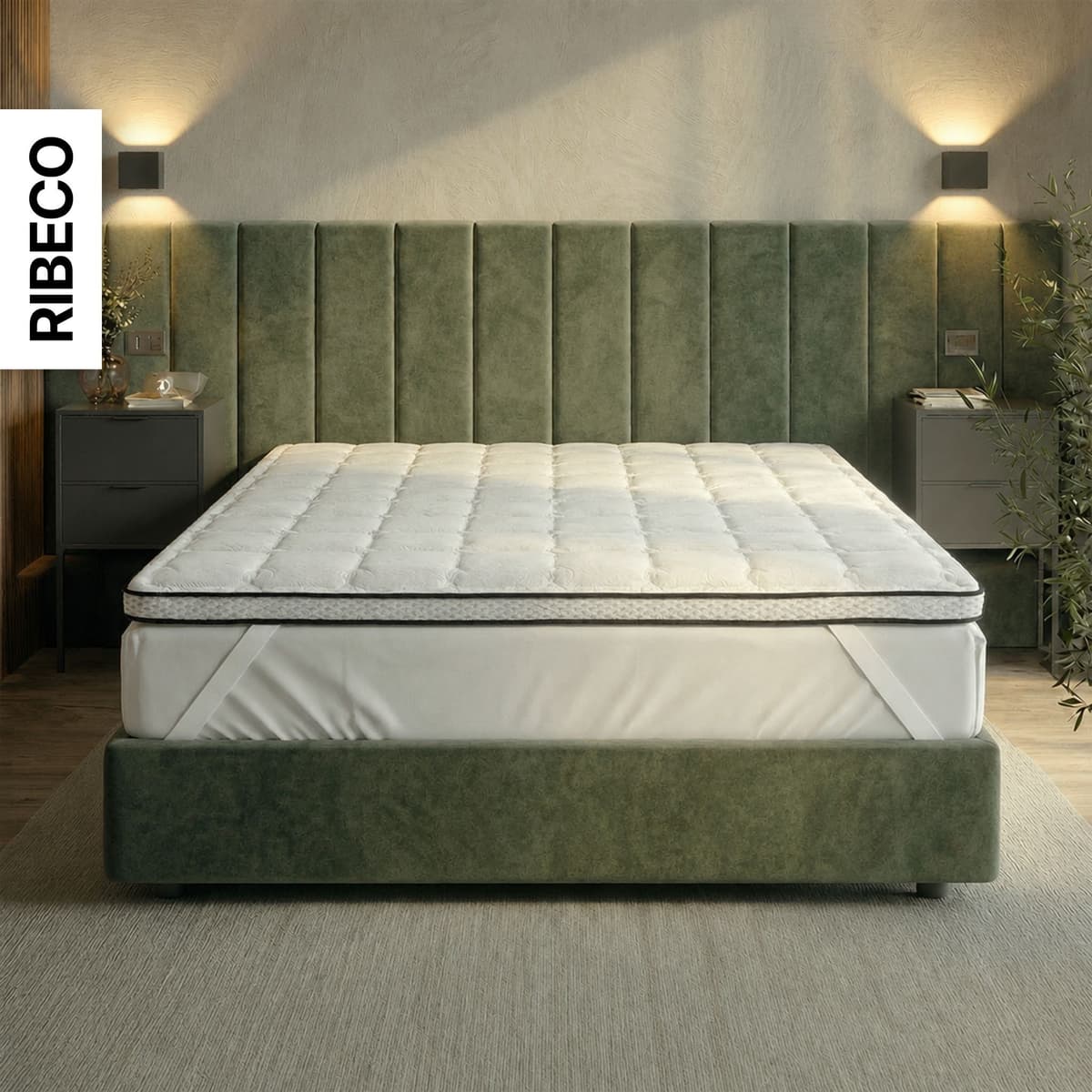 Topper RIBECO "Aaron MINI, Topper 90x200 cm,140x200, 180x200 cm & mehr", weiss (weiß), B:100cm H:5cm L:200cm, Gelschaum, Topper, Topper, Matratze, Boxspringbett geeignet, ergonomisch, Made in EU, RG 40 weiß flexibel, B/L: 100cm x 200cm (1 Stk.)