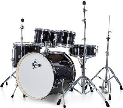 Gretsch Drums "Energy Black 22" 5-piece HWP" Schwarz