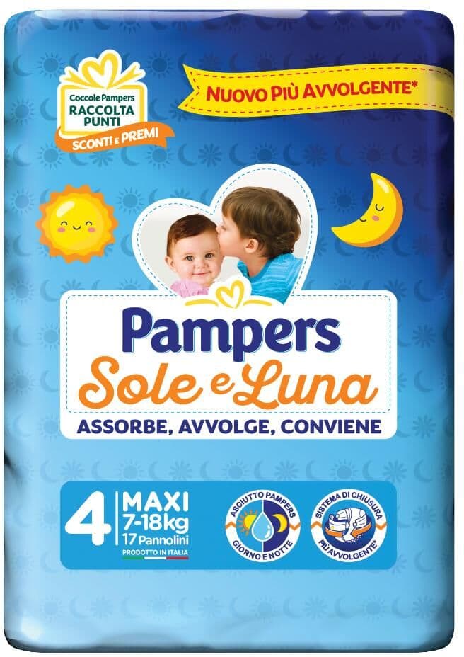 Fater spa PAMPERS SOLE&LUNA MAXI 17PZ