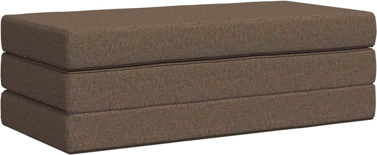 vidaXL Canapé-lit pliable 120 x 67 x 45 cm Taupe