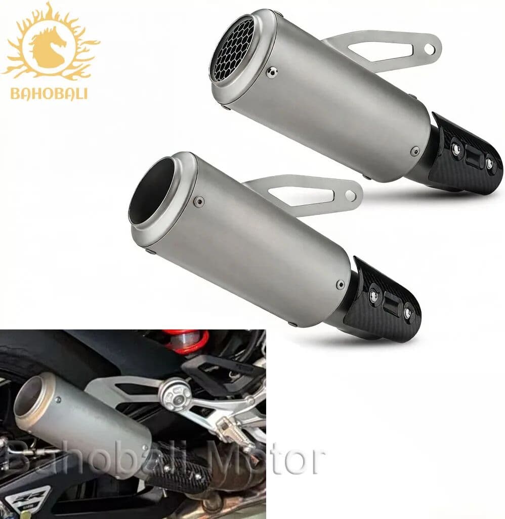 NONE S1000RR Motorcycle Exhaust Muffler Carbon Fiber Cover Muffler Slip-on For BMW S1000R 2021-2025 S1000RR 2019-2020