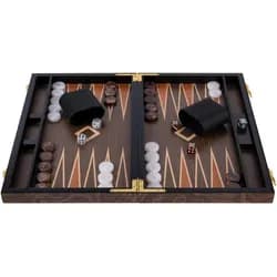 Longfield Backgammon 18" - Walnusswurzelholz (Deutsch, 2 Spieler)