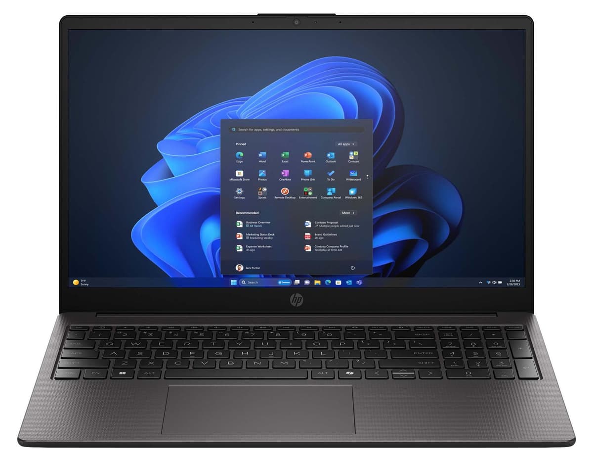 HP 255R G10 (Dark Ash Silver, 15,6" Full-HD, AMD Ryzen 5 7535U, 32 GB RAM, 250 GB SSD) mit Windows 11 Pro & Office 2024 Pro
