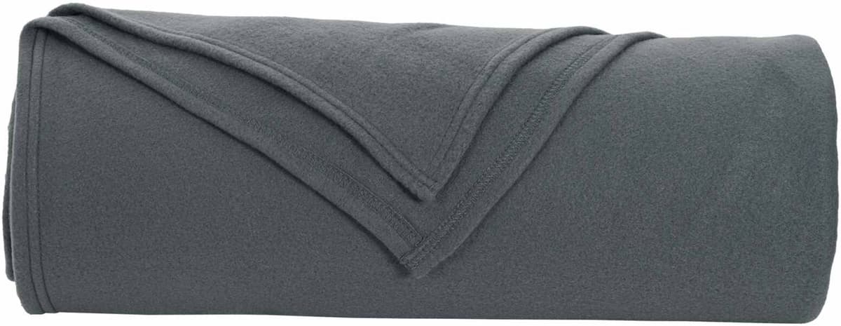 vidaXL plaid Gris foncé 350 x 270 cm 1,3 kg Polaire