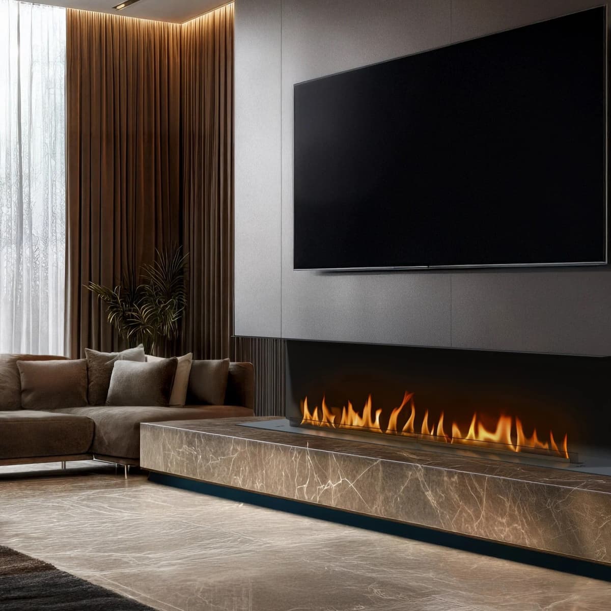 Planika Biopeis Fire Line Automatic 4, 3-Sidig Forma 800 Med 590mm Innsats / Nei