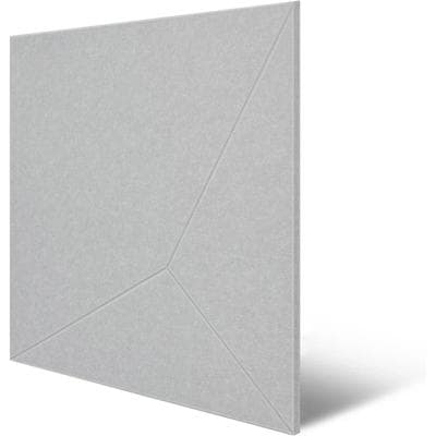 Schallschutzpaneel ARCHITECTS PAPER "A.S. Création Modular Wall Akustikpaneel geometrisch", hellgrau, grau, B/L: 52cm x 52cm, Textil, Paneele, Akustikpaneel aus rPET-Filz mit geometrischer 3D-Oberfläche