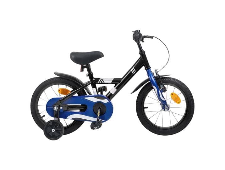 vidaXL Kinderfahrrad 12 Zoll für 2-4 Jahre alt Schwarz