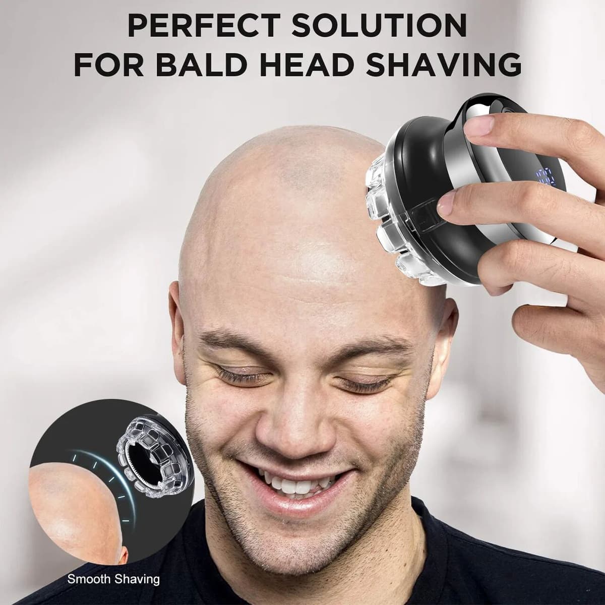 NONE UFO Electric Even Cut Rotary Hair Trimmer Men‘s Washable Rechargeable Hair Push Clipper Self-Haircut Shortcut Kit For Self Care