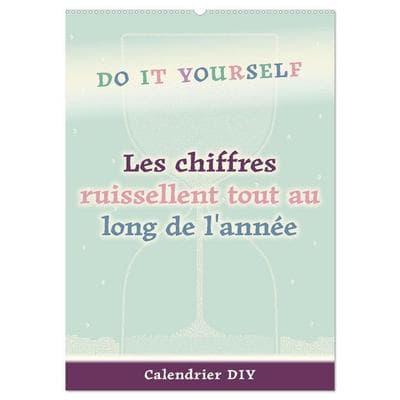 Les chiffres ruissellent tout au long de l'année (Calendrier mural 2027 DIN A2 horizontal), CALVENDO calendrier mensuel