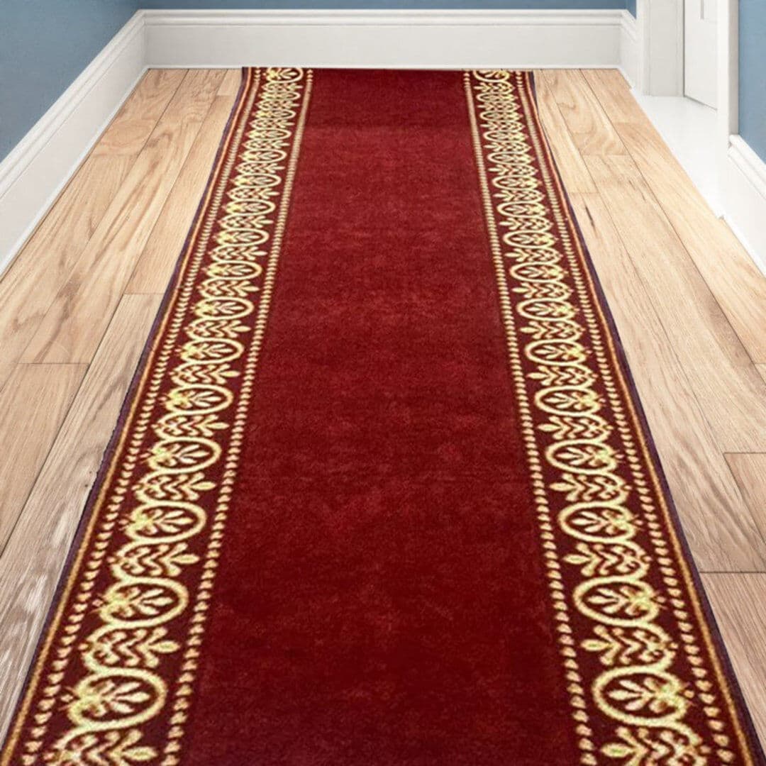 Lark Manor Ciccone Rectangle cm Abstract Dhurrie Washable Area Rug Red Runner 66 x 701 cm