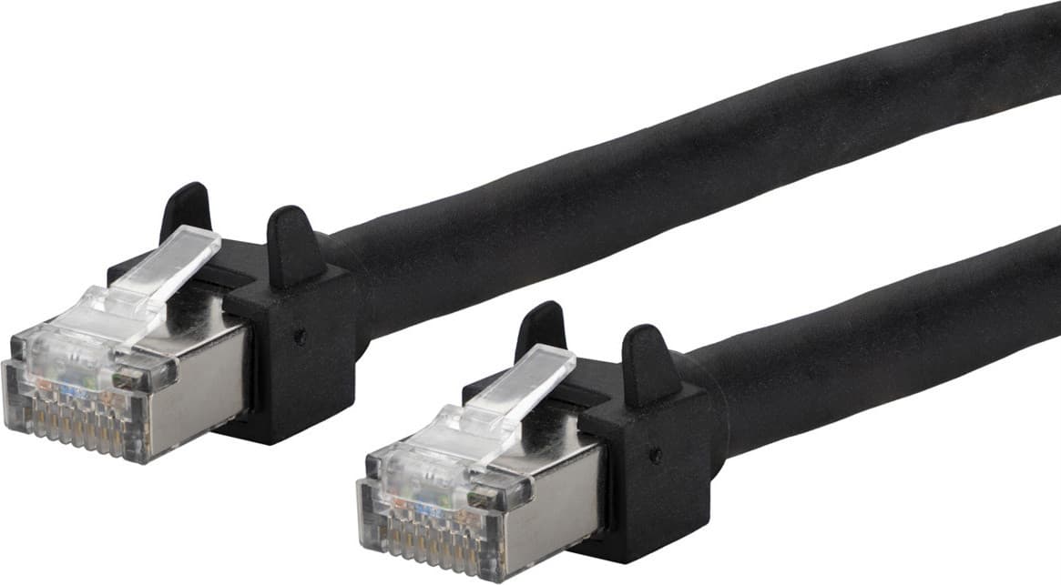 METZ CONNECT Flex500 patchkabel voor buitengebruik, 6 kV, zwart, 3 meter