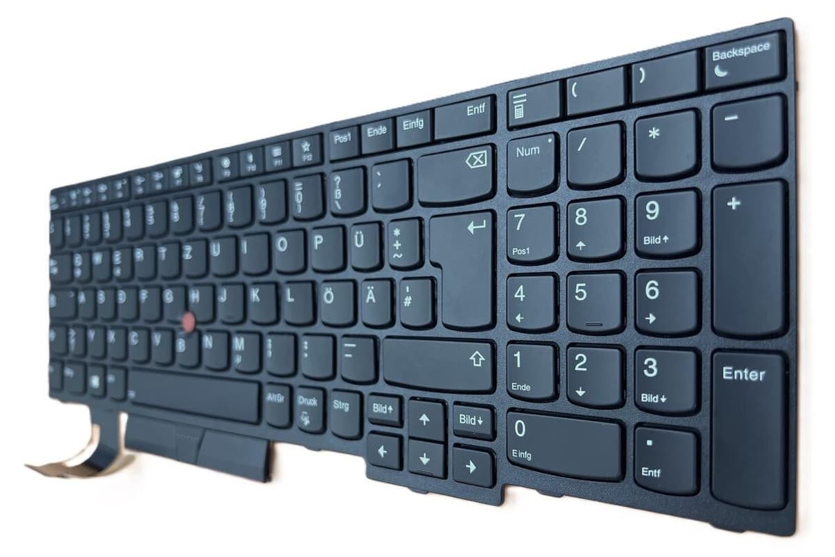T-ProTek Duits toetsenbordframe met verlichting en TrackPoint voor Lenovo ThinkPad L580 20LW0010MZ