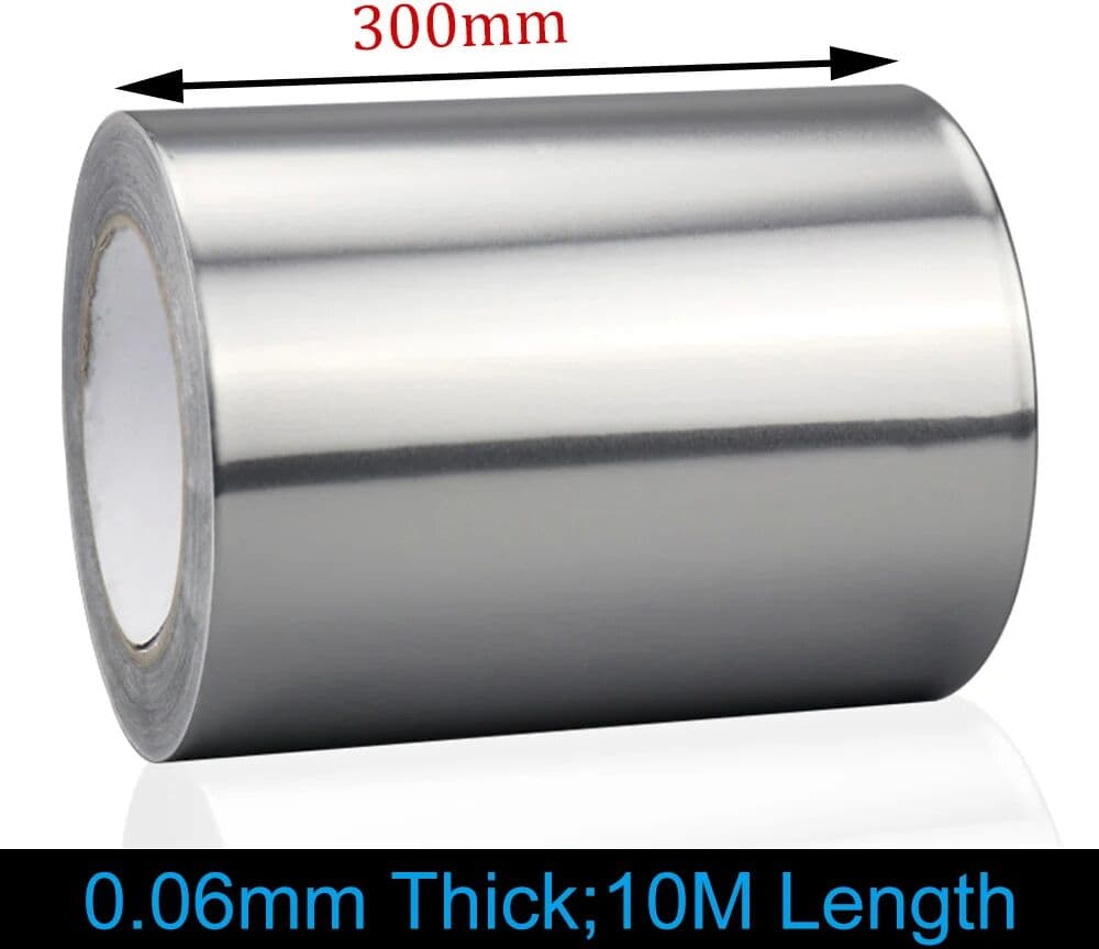 NONE 300mm Wide Thermal Resist Duct Repairs High Temperature Resistant Foil Adhesive Tape Useful Aluminium Foil Adhesive Sealing Tape