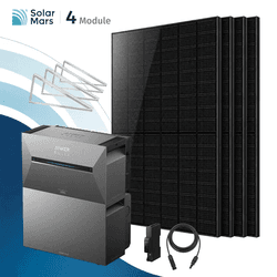 Anker SOLIX Solarbank 3 E2700 Pro Balkonkraftwerk Speicher mit 500Wp Solarmodul und MC4 Solarkabel Set - 2000Wp ‚Äì 4 Module üî• / 1x BP5000 / Garten