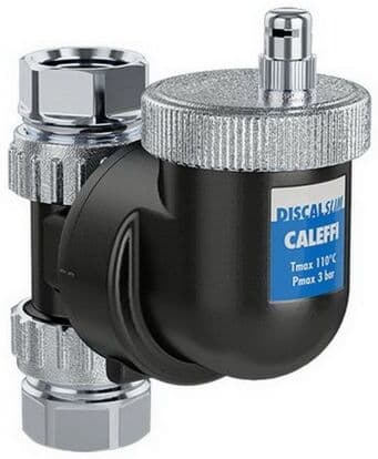 Caleffi Discal Mikroblasenabscheider SLIM 551806 1" IG, Kunststoff-Gehäuse