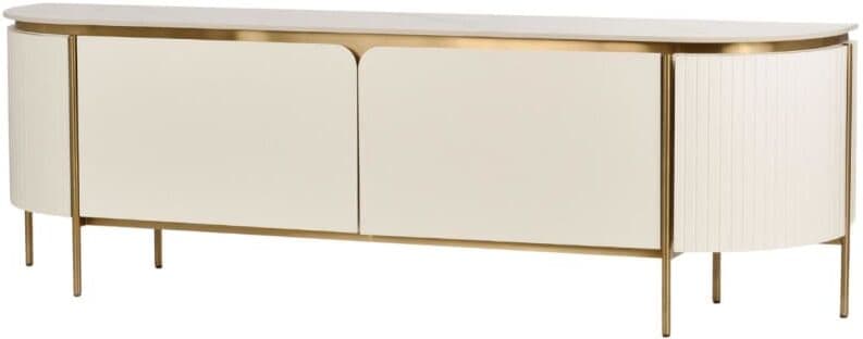 Furnlux Mueble TV beige 200 x 40 x 60 cm