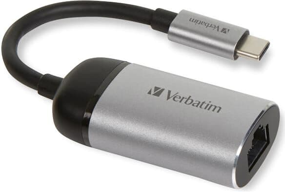 VERBATIM USB-C to Gigabit Ethernet Adapter 10cm Cable 10st