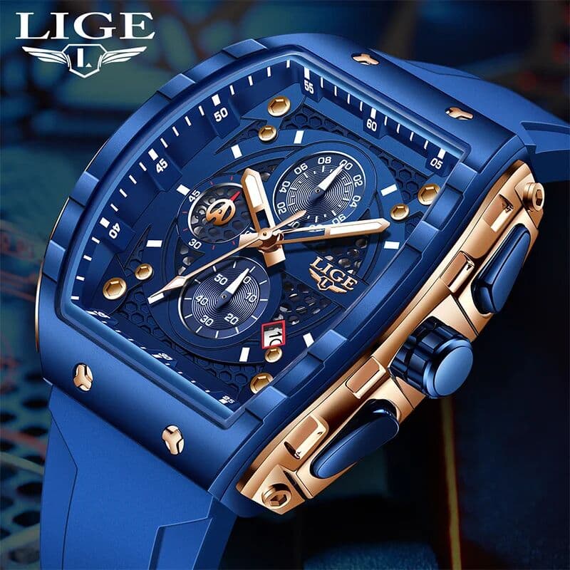 LIGE 2026 Top Brand Luxury Watches Men Sport Waterproof Quartz Mens Watch Military Luminous Dive Wristwatch Male Reloj Homre