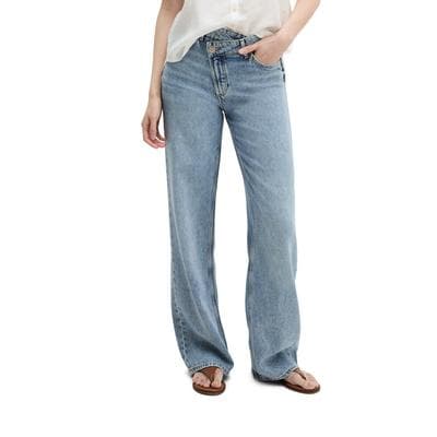 Kurzarmbluse MARC O'POLO "mit breiter Kellerfalten im Rücken", Damen, Gr. 44, weiß, Obermaterial: 100% Leinen, unifarben, regular fit normal, Blusen