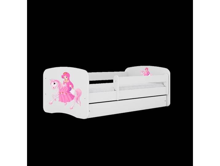 KINDERBETT Prinzessin zu Pferd mit Schublade und Matratze 180/80
