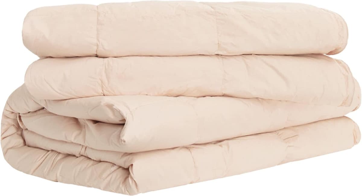 vidaXL Couette 240 x 260 cm Toutes saisons Fibre de Kapok Beige