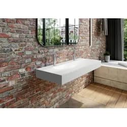 Kaldewei Wand-Doppelwaschtisch SILENIO Modell 3046-D, 1200x460 mm, cool grey 30, 904507293663 904507293663